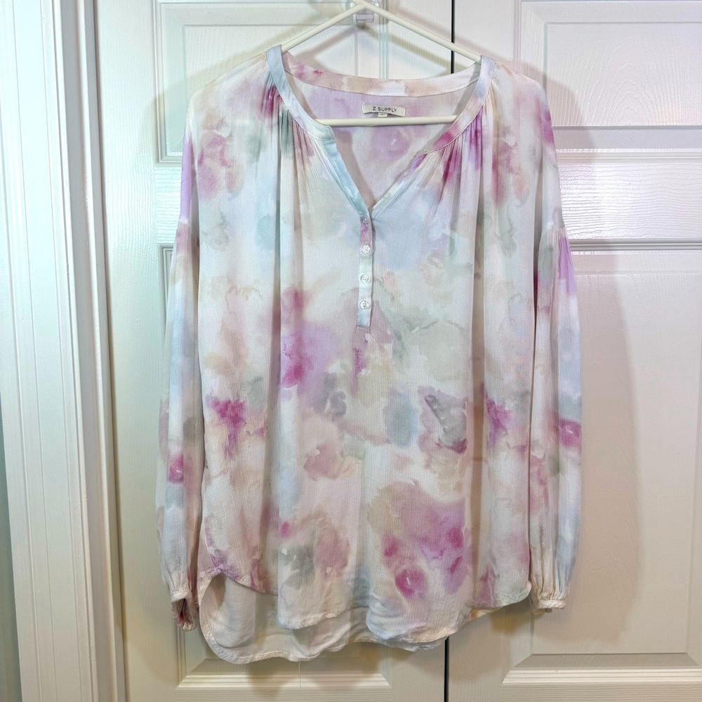 Z Supply Bayfront Blurred Top size large